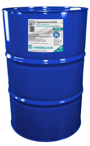 KB 150 Bio Kettenöl - 200 Liter Fass "Blauer Engel" nach RAL-UZ 178 - ISO VG 150